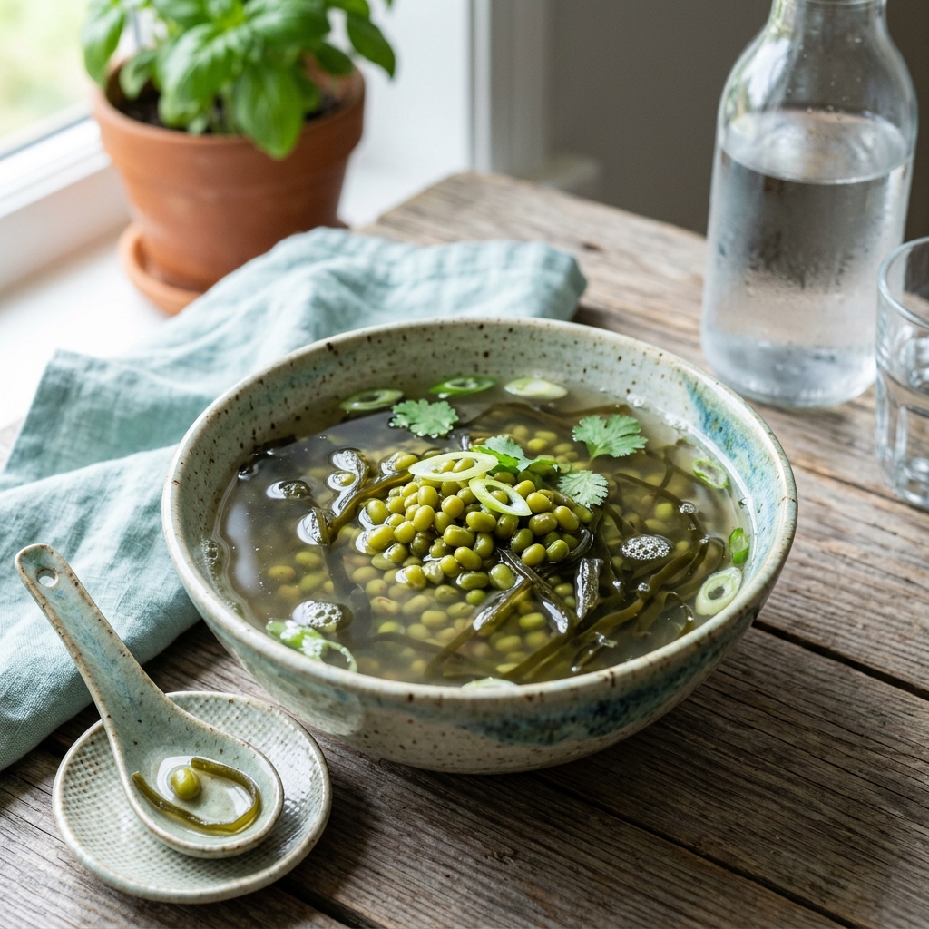 Mung Bean and Kelp Soup